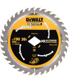 Griešanas disks kokam DeWalt DT40271-QZ; 190 mm; Z36