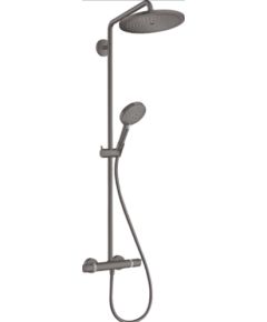 Hansgrohe dušas sistēma ar termostatu Croma Select S 280 1jet/Raindance Select S 120 3jet, brushed black chrom