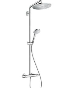 Hansgrohe dušas sistēma ar EcoSmart termostatu Croma Select 280 Air 1jet/Croma Select S Multi, hroms
