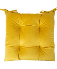 Chair cushion VELVET 2, 40x40cm, yellow