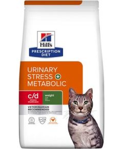 HILL'S Feline c/d Urinary Stress + Metabolic - Dry Cat Food - 3 kg