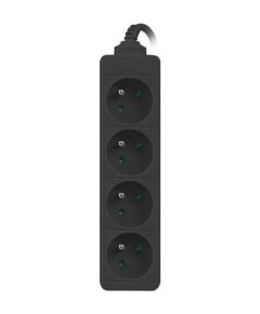 LANBERG POWER STRIP 1M BLACK, 4X 230V PL, UPS