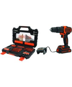 Dewalt Rokas triecienurbjmašīna Black&Decker BDCHD18S1A-QW; 18 V; 1x1,5 Ah akum. + 104 piederumi