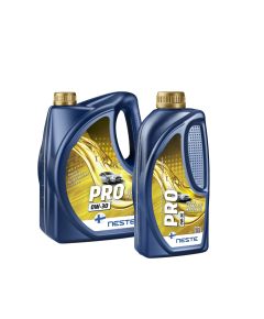 Motoreļļa Neste Pro+ W LL-III 0W-30 (4l+1l)