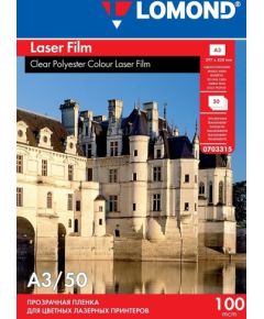 Lomond PET Film for b/w &amp; color laser printers Clear A3, 50 sheets