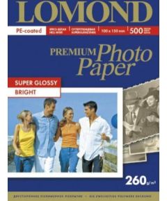 Lomond Premium Photo Paper Super Glossy 260 g/m2 10x15, 500 sheets, Bright