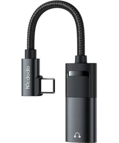 USB-C to AUX mini jack 3.5mm + USB-C adapter, Mcdodo CA-1880 (black)