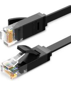 Плоский сетевой кабель UGREEN Ethernet RJ45, Cat.6, UTP, 15 м (черный)