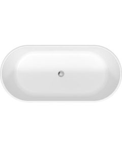 Duravit vanna D-Neo, 1600x750 mm, brīvstāvoša, ar paneļiem un rāmi, balta DuroCast® Plus