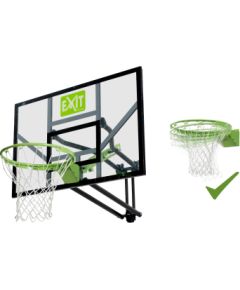 EXIT Galaxy pie sienas stiprināms basketbola dēlis ar stīpu - zaļš/melns