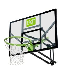 EXIT Galaxy pie sienas stiprināms basketbola dēlis - zaļš/melns