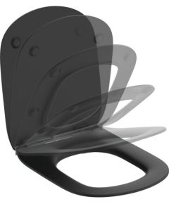 Ideal Standard TESI WC Soft-Close sēdriņķis, Silk Black - gab.