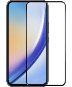 Fusion full glue 5D aizsargstikls pilnam ekrānam Samsung A356 Galaxy A35 5G melns