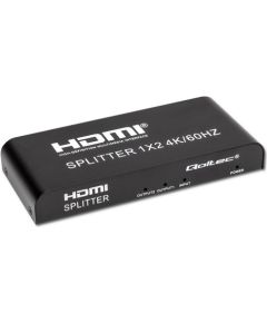 Qoltec 51797 Active HDMI Splitter 2 x HDMI 4K x 2K | 6Gb/s | 60Hz