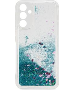 iLike Samsung  Galaxy A35 Silicone Case Water Glitter Blue