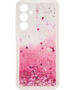 iLike Samsung  Galaxy A35 Silicone Case Water Glitter Pink
