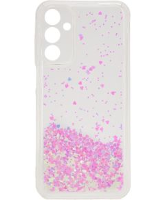 iLike Samsung  Galaxy A15 Silicone Case Water Glitter Light Pink