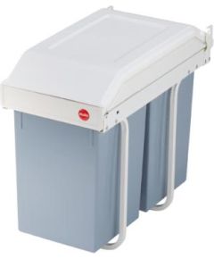 Hailo Atkritumu tvertne iebūvējamā Multi-Box duo L / 2x14L / balta