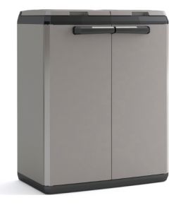 Keter Atkritumu šķirošanas sistēma Split Basic 110L Recycling system 68x39x85cm tumši pelēka/melna