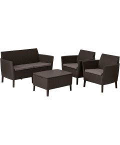 Keter Dārza mēbeļu komplekts Salemo Set brūns Dārza mēbeļu komplekti