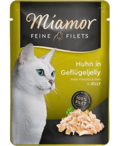 MIAMOR Feine Filets Chicken with poultry jelly - wet cat food - 100g