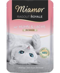 MIAMOR Ragout Royale Chicken and salmon in sauce - wet cat food - 100g