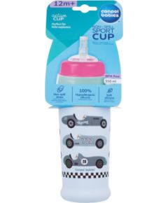 Canpol Active Cup / Non-Spill Sport Cup 350ml Cars Blue