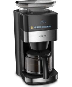 KRUPS KM832810 grind & brew kafijas automāts ar filtru un dzirnaviņām 1.25L melns