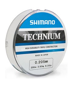 Spoles Shimano Technium, 200m, 0.255mm, 6.1kg, pelēkas krāsas