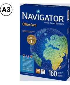 Papīrs NAVIGATOR OFFICE CARD A3 formāts 160 g/m2, 250 loksnes/iepakojumā