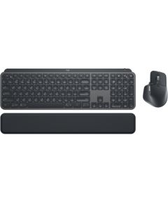 Комбинированный набор клавиш Logitech MX для бизнеса 2-го поколения — клавиатура, подставка для рук и мышь, графит