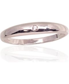 Серебряное кольцо #2101760_CZ, Серебро 925°, Цирконы, Размер: 18.5, 1.2 гр.