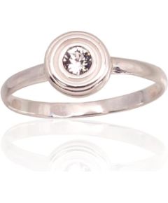 Серебряное кольцо #2101755_SV, Серебро 925°, Кристаллы, Размер: 18, 1.4 гр.