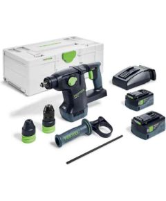 Perforators Festool KHC 18 5,0 EBI-Plus; 18 V; 2,6 J; SDS-plus; 2x5,0 Ah akum.