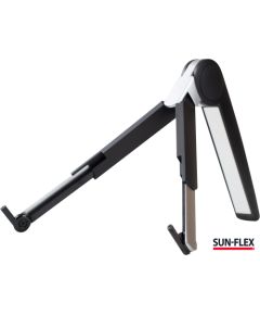 Klēpjdatoru statīvs SUN-FLEX®GRAVITY STAND, metāla, melns / sudraba krāsā
