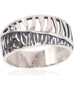 Серебряное кольцо #2101663(POx-Bk), Серебро 925°, оксид (покрытие), Размер: 16.5, 2.7 гр.