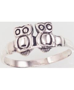 Серебряное кольцо #2101600(POx-Bk), Серебро 925°, оксид (покрытие), Размер: 18, 2.4 гр.