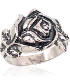 Серебряное кольцо #2101398(POx-Bk), Серебро 925°, оксид (покрытие), Размер: 17.5, 4.4 гр.