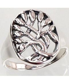 Серебряное кольцо #2100721(POx-Bk), Серебро 925°, оксид (покрытие), Размер: 17, 5.2 гр.
