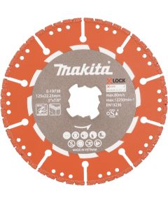 Dimanta griešanas disks Makita E-19738; 125x22,23 mm; X-Lock