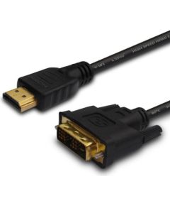 Savio CL-139 video cable adapter 1.8 m DVI-A HDMI Type A (Standard) Black