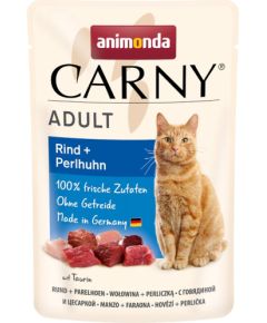 ANIMONDA Carny Adult Beef and guinea fowl - wet cat food - 85g