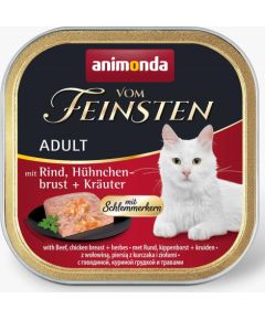 Animonda Vom Feinsten Classic Cat with Beef, Chicken Breast, Herbs 100g