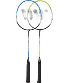 Wish Steeltec 216K badminton racket set 2 rackets + 3 shuttlecocks + case