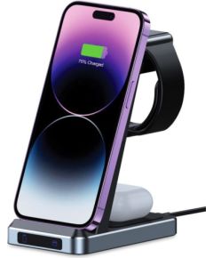 Tech-Protect wireless charger A26 3in1 QI15W, black