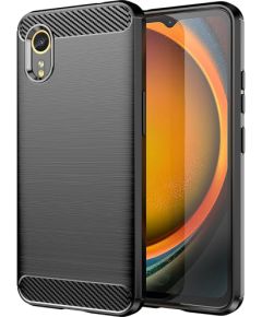 Fusion Trust Back Case slikona aizsargapvalks Samsung G556 Galaxy Xcover 7 melns