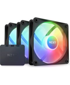 NZXT F120 RGB Core Triple Pack 120x120x26, case fan (black, pack of 3, incl. RGB controller)
