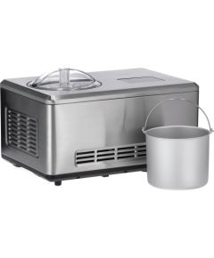 Severin 2-in-1 ice cream maker EZ 7406, with yoghurt function (stainless steel (brushed), 180 watts)