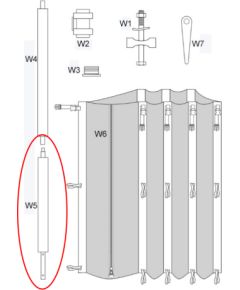 Zipro Dolny słupek stelaża siatki do trampoliny 8FT/252cm