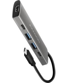 AXAGON HMC-5H USB-C 3.2 Gen 1 hub, 3x USB-A, 4K HDMI, PD 100W, 100cm USB-C cable